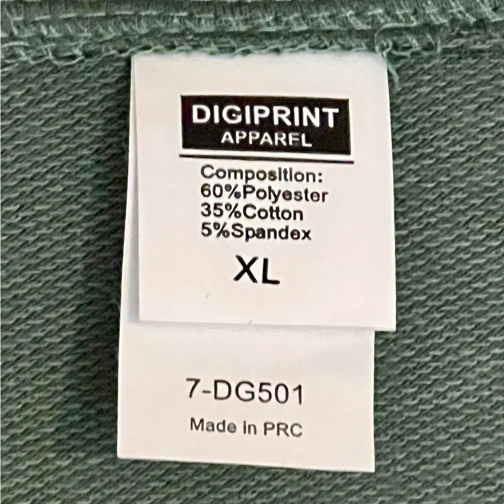 DIGIPRINT APPAREL Boy Mama Sage Green Crewneck Sweatshirt XL - Picture 2 of 4